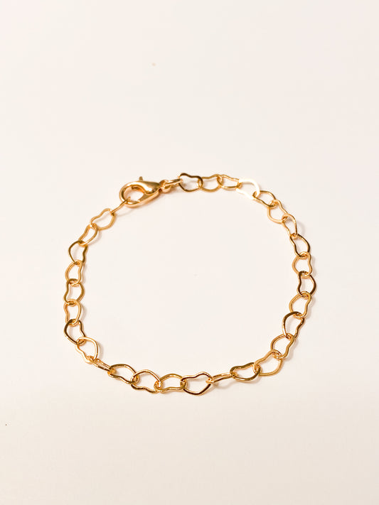 Gold dainty heart