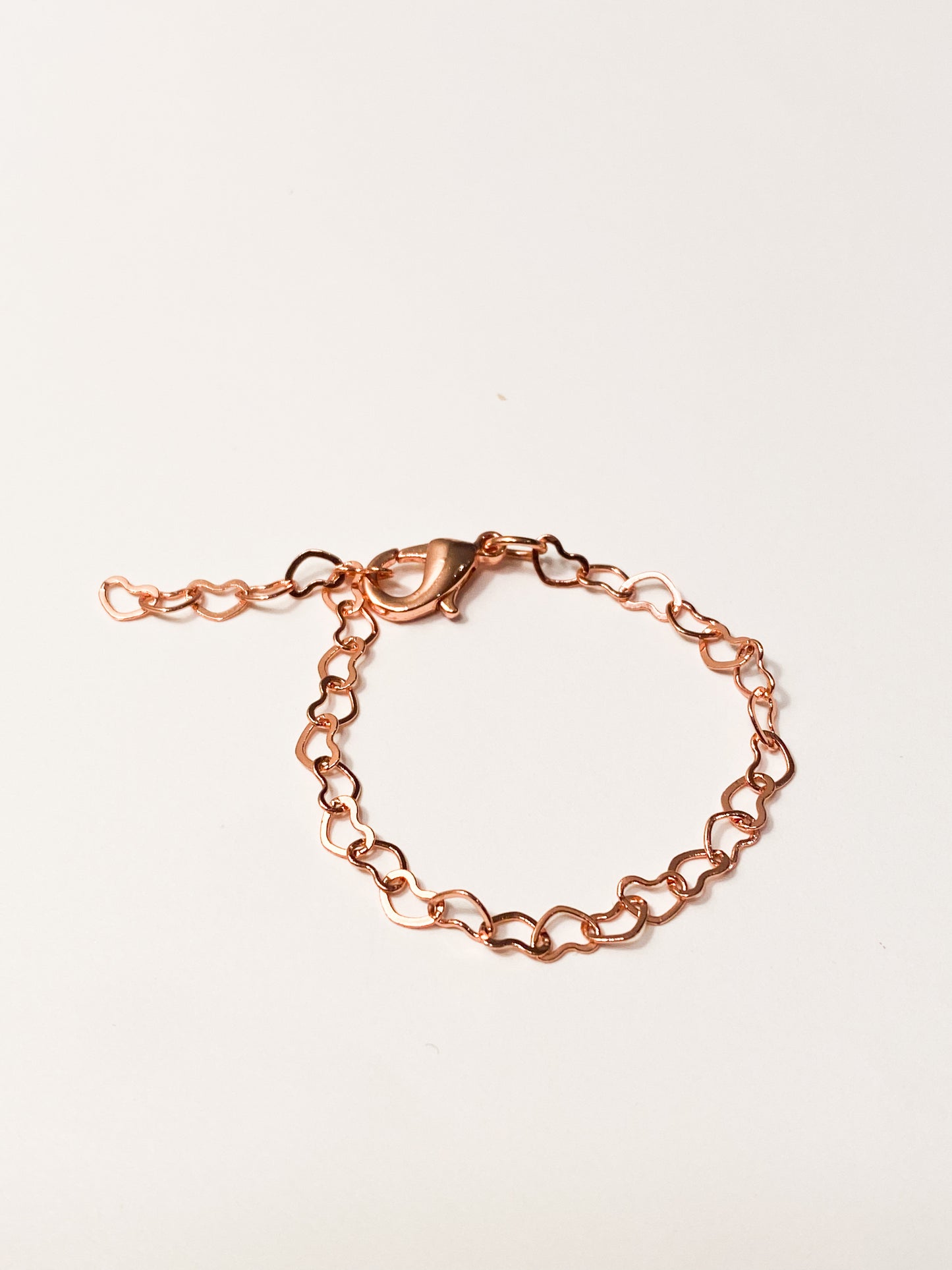 Rose gold dainty heart